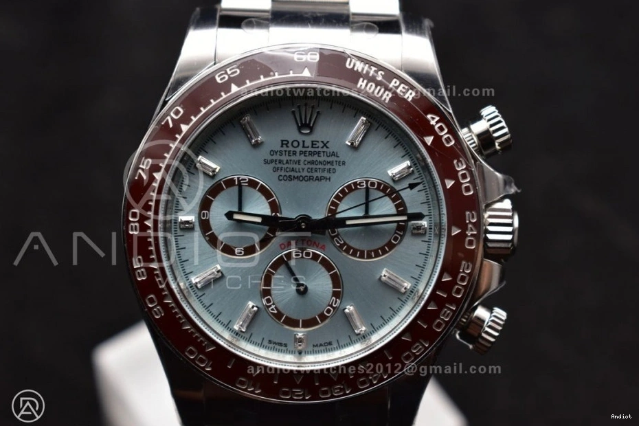 904L Bracelet Sticks Asian Best 1:1 Blue SS SS 4131 126506 on Ice Super Dial Clean 904L Edition Markers Daytona Clone 0128